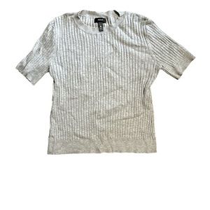 Aqua gray ribbed t-shirt